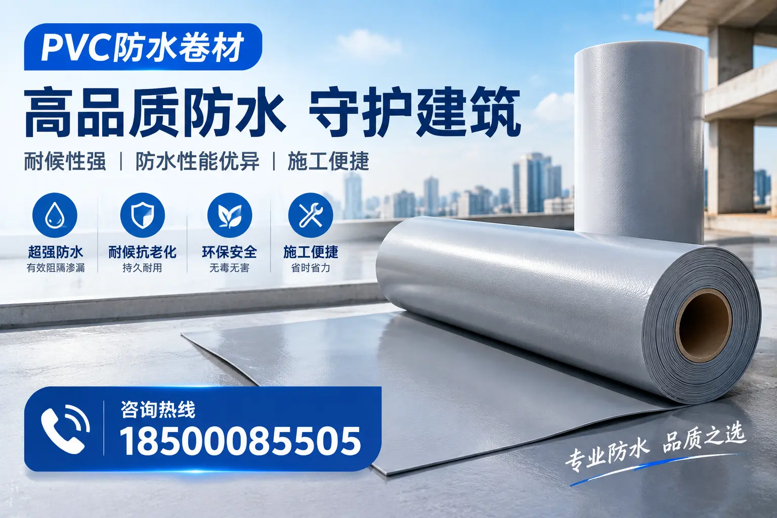 PVC防水卷材的防水效果评测，适合山南的科学依据